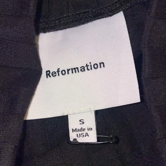 Reformation Black Long Sleeve Dress - Picture 7 of 9